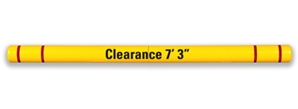 Clearance Bar - 5" x 80" - Parking Lot Clearance Bars - TrafficProtectors.com